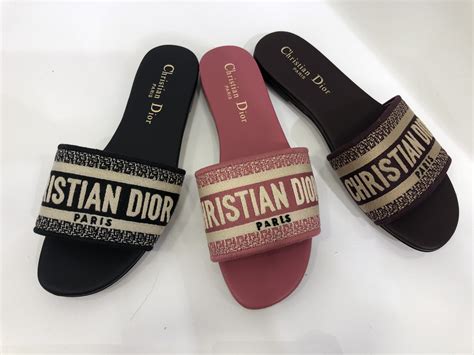 ladies dior sandals|christian dior slippers original.